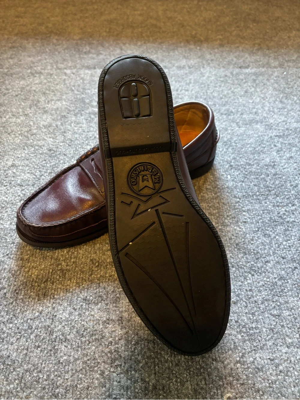MEPHISTO Air Relax Spinnaker Brown Leather Slip On Loafers Men’s Size 11 US